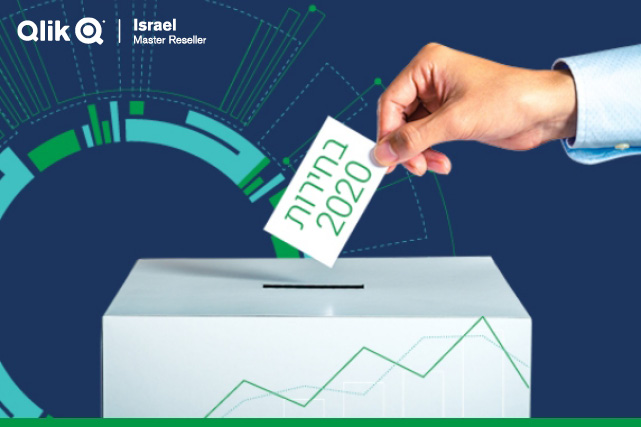 אדם עם פתק בחירות 2020